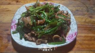 墨鱼干炒韭菜（补肾壮阳滋补）的做法步骤：8
