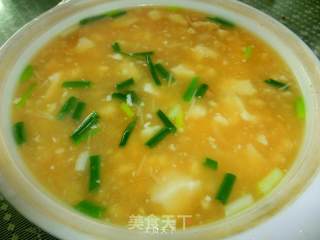 鸡汁豆腐羹的做法步骤：10
