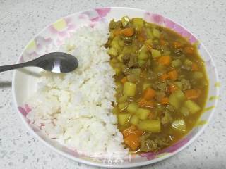 咖哩牛肉饭的做法步骤：12