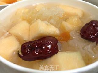 哈密瓜冰糖银耳糖水的做法步骤：5
