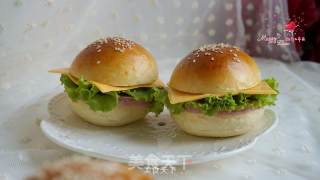 火腿汉堡的做法步骤：17