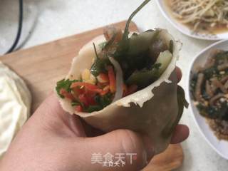 蒸饼夹菜的做法步骤：7