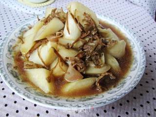 明油笋干菜煮茭白的做法步骤：10