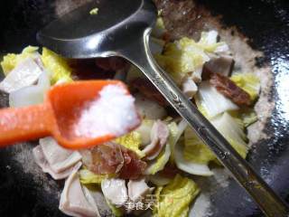 麻辣香肠猪肚炒娃娃菜的做法步骤：12