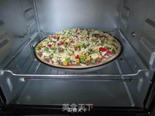 牛肉薄底披萨的做法步骤：19