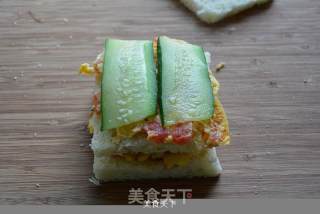 三明治的做法步骤：13