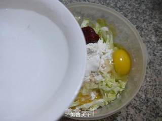 辣味圆白菜鸡蛋饼的做法步骤：8