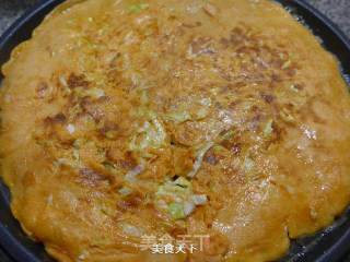辣味圆白菜鸡蛋饼的做法步骤：10