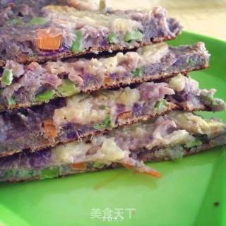 五彩紫薯燕麦饼的做法步骤：11