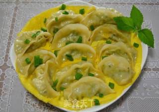 蛋皮煎饺的做法步骤：9