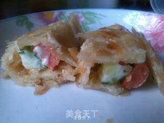 花生酱香饼的做法步骤：16