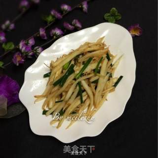 清炒茭白的做法步骤：8