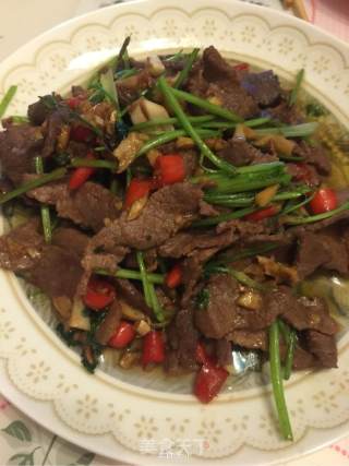 小炒黄牛肉的做法步骤：5