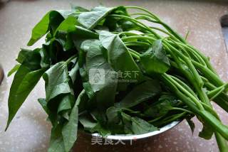 蒜香空心菜的做法步骤：1