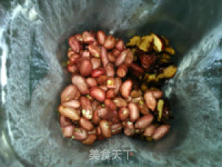鲜花生红枣浓浆的做法步骤：5
