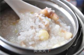 莲香菱角排骨粥的做法步骤：3