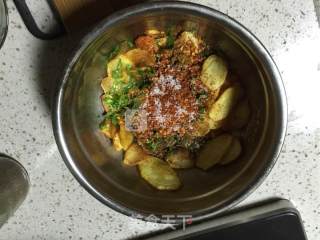 麻辣薯片的做法步骤：10