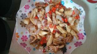 辣炒鱿鱼的做法步骤：7