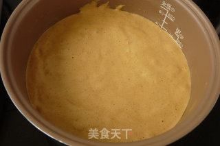 电饭煲：红糖海绵蛋糕的做法步骤：8