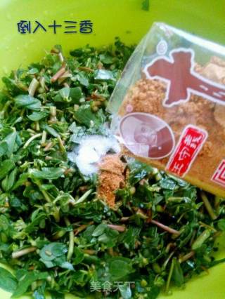 马齿苋（麻麻菜）疙瘩的做法步骤：2