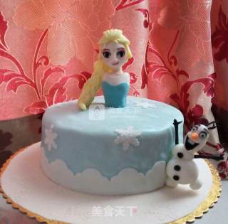 翻糖蛋糕--冰雪奇缘的做法步骤：17