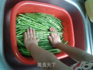 酸豆角的做法步骤：4