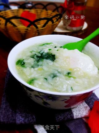 菠菜烫稀饭的做法步骤：6