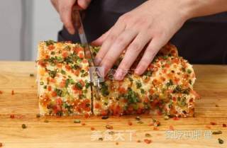 香葱肉丝火腿卷的做法步骤：9