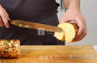 香葱肉丝火腿卷的做法步骤：10