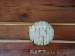 青椒汆酱茄子的做法步骤：5