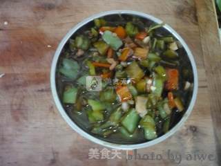 青椒汆酱茄子的做法步骤：15