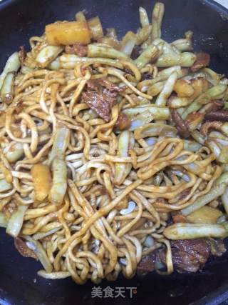 内蒙排骨豆角焖面的做法步骤：10