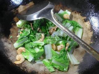 开洋炒五号菜的做法步骤：3