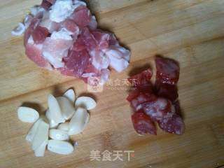 腊味芦笋的做法步骤：1