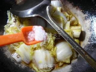 卤牛腩炒娃娃菜的做法步骤：9
