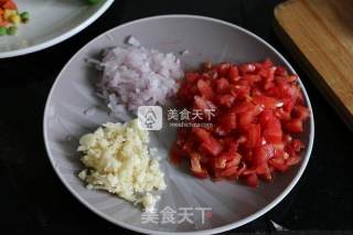 打卤馕--鲜虾杂蔬披萨的做法步骤：2