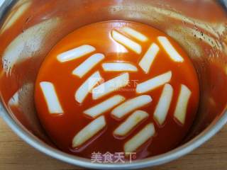 韩式辣味年糕的做法步骤：2