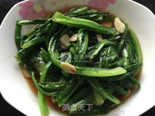 耗油油麦菜的做法步骤：5