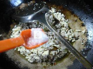 橄榄菜猪肉末炒豆腐的做法步骤：7