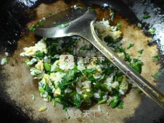 鸡蛋空心菜炒饭的做法步骤：9