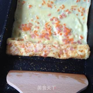 火腿厚蛋烧的做法步骤：5