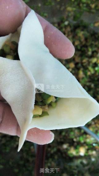 手工韭菜香菇猪肉饺子的做法步骤：3