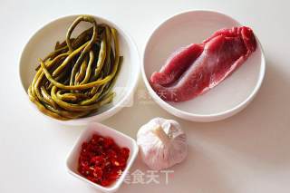 肉末酸豆角的做法步骤：1