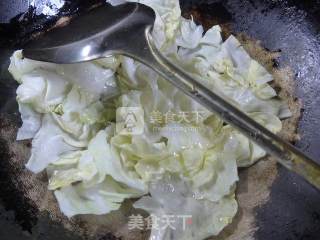 橄榄菜炒包心菜的做法步骤：2