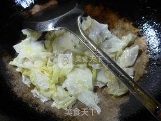 橄榄菜炒包心菜的做法步骤：4