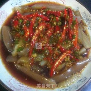 辣酱茄子的做法步骤：3