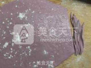 紫薯银丝卷的做法步骤：9