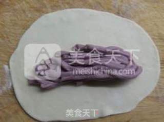 紫薯银丝卷的做法步骤：12
