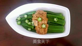 麻酱秋葵的做法步骤：8