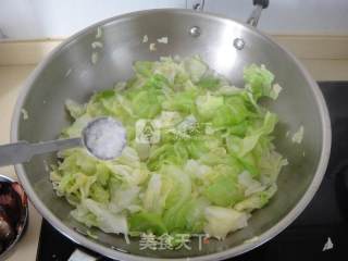 腊肉手撕甘蓝的做法步骤：8